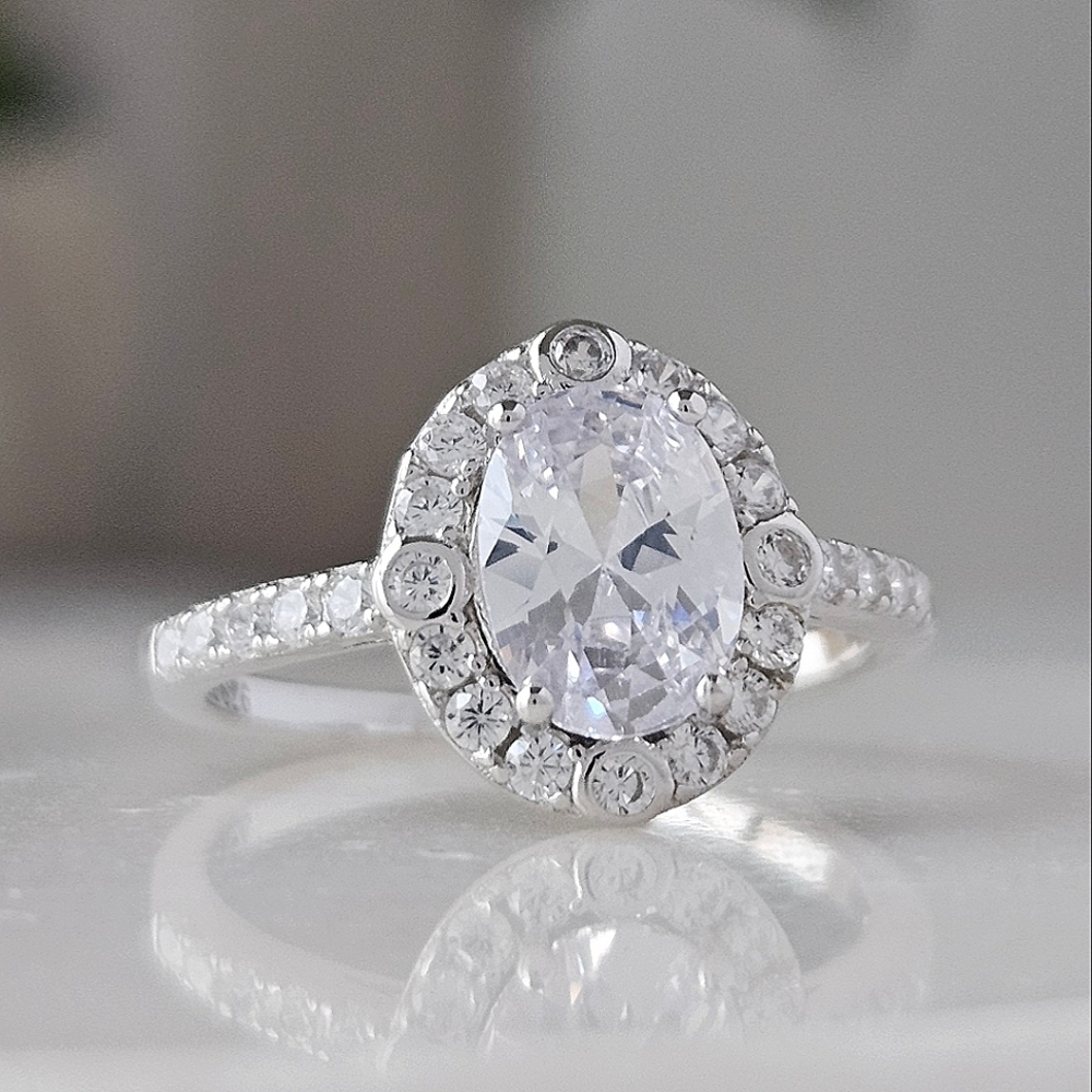 Art Deco Vintage inspired ring, 925 Sterling Silver